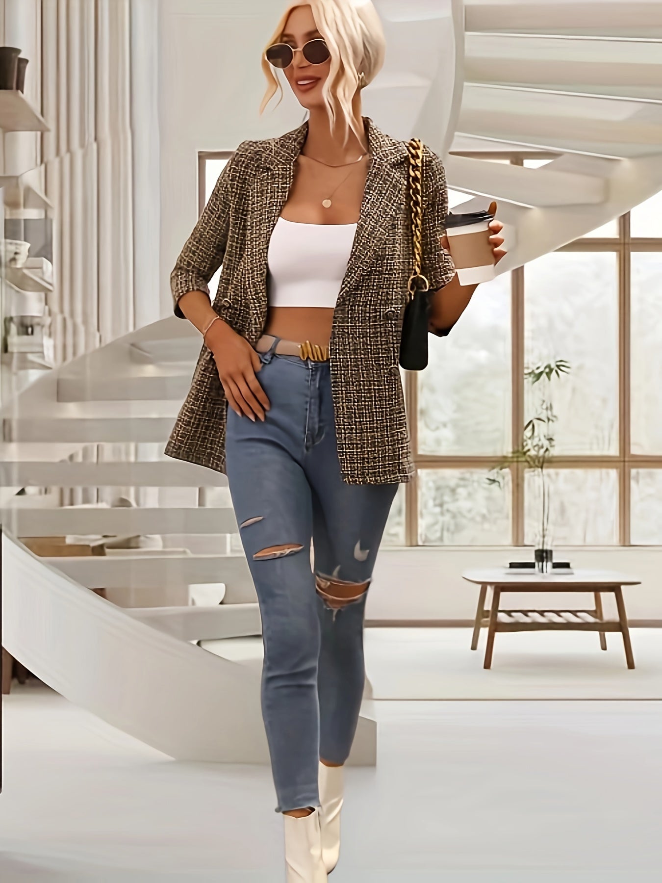 LeRoxy | Elegante Dubbel Gevoerde Blazer voor Dames | Stijlvol en Tijdloos