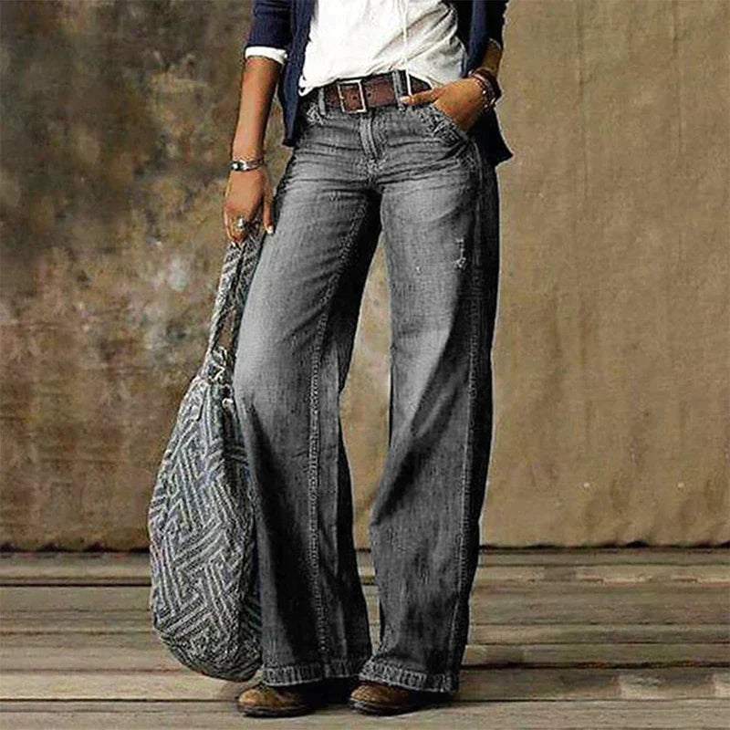 LeRoxy | Vintage Wide-Leg Spijkerbroek | Trendy en Comfortabele Denim | Perfect voor Elke Look