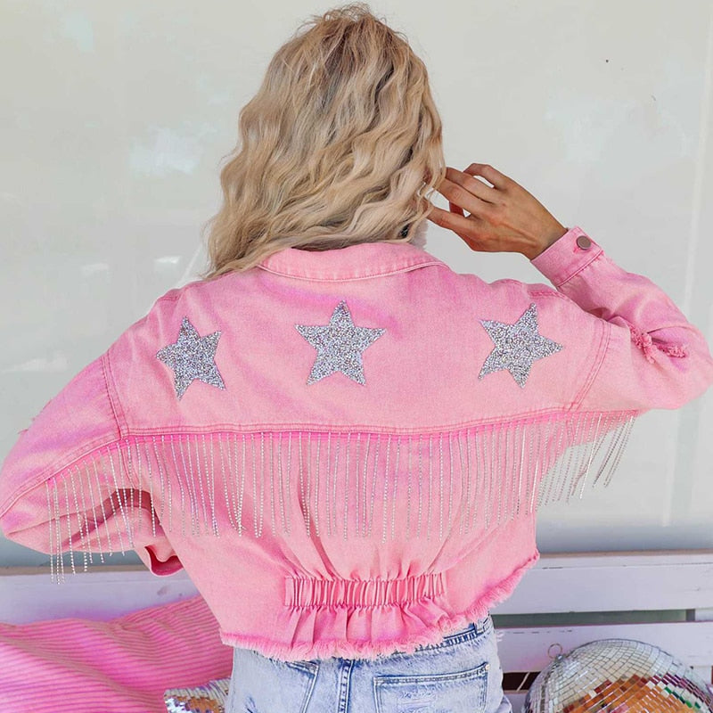LeRoxy | Jeansjack met Fransen | Modieus en Trendy voor Elke Gelegenheid
