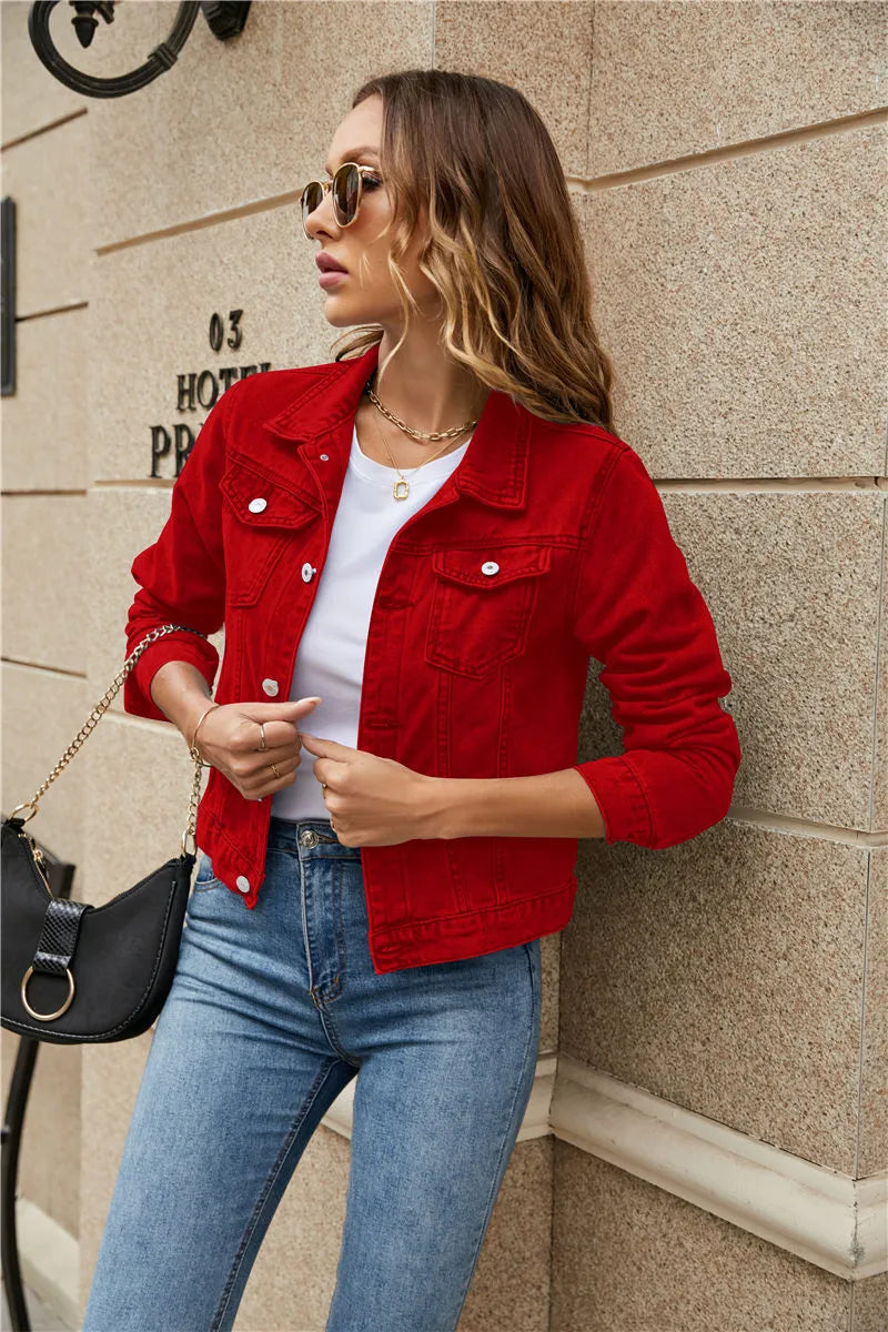 LeRoxy - Stijlvol en tijdloos: het perfecte Kort Denim Jasje voor elke gelegenheid!