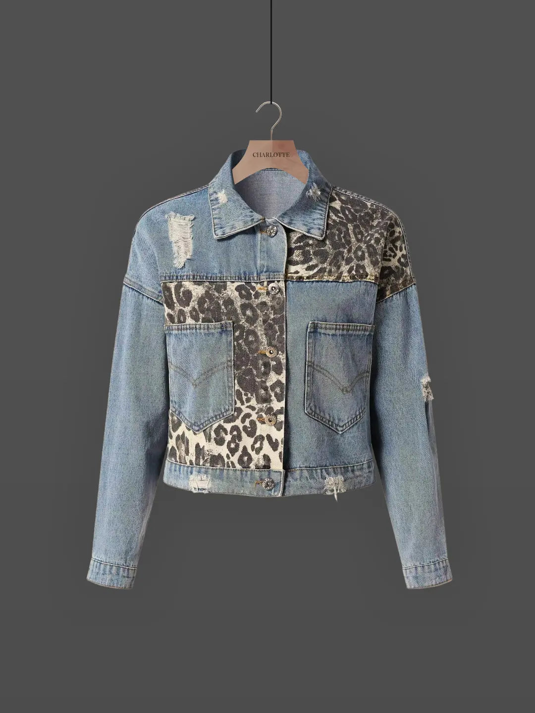 LeRoxy | Luipaard Spijkerjasje Camille | Trendy en Stijlvol voor Elke Outfit