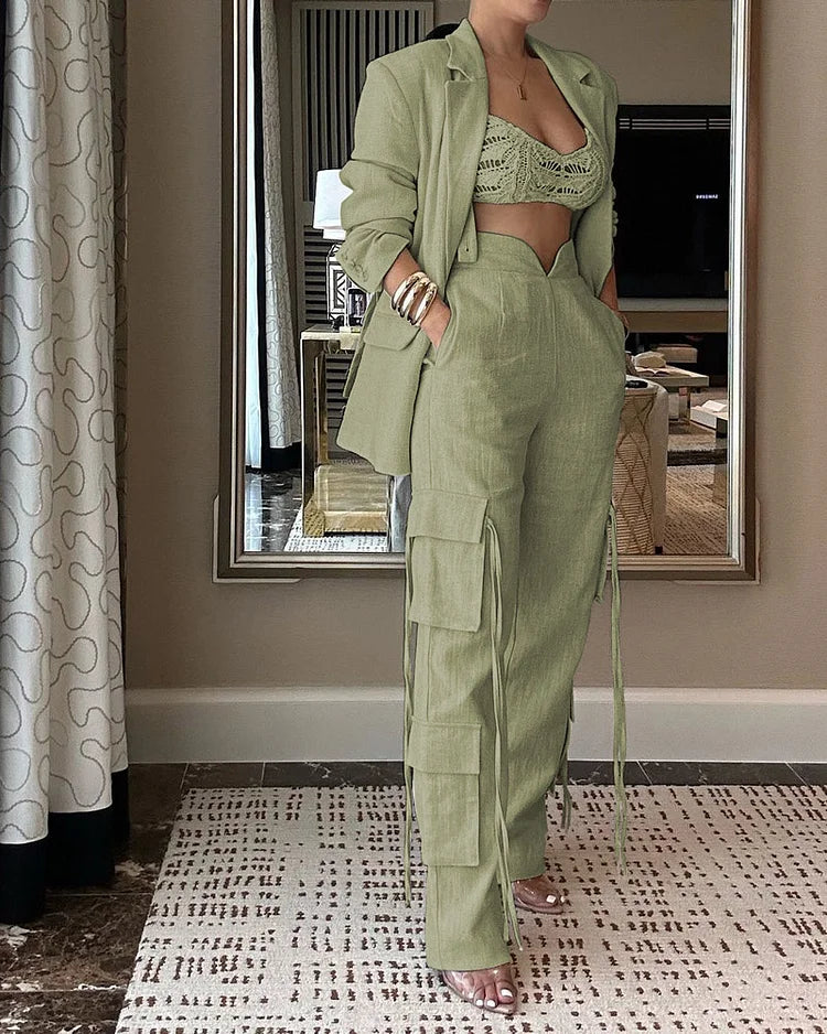 LeRoxy - Elegant Tweedelig Dames Setje | Stijlvol & Trendy Outfit