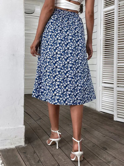 LeRoxy - Midi-Rok met Bloemen – Elegante & Trendy Damesrok | Nu Shoppen!
