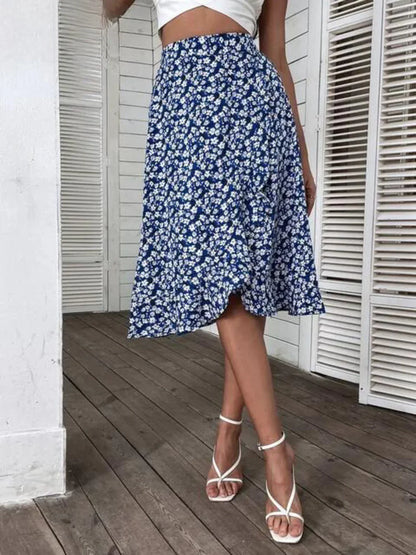 LeRoxy - Midi-Rok met Bloemen – Elegante & Trendy Damesrok | Nu Shoppen!