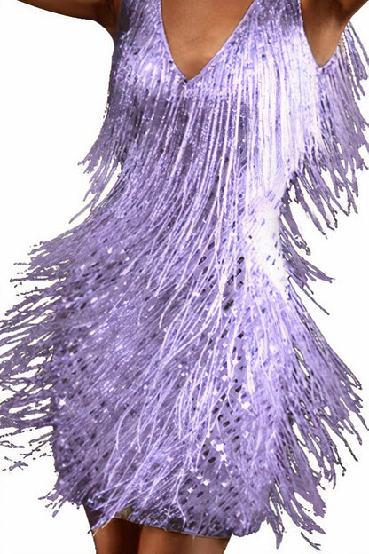 LeRoxy - Voeg een vleugje glamour en verfijning toe aan je look met deze unieke, glinsterende jurk