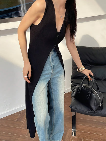 LeRoxy | Mouwloos V-Hals Vest | Stijlvol en Veelzijdig | Perfect voor Elke Gelegenheid