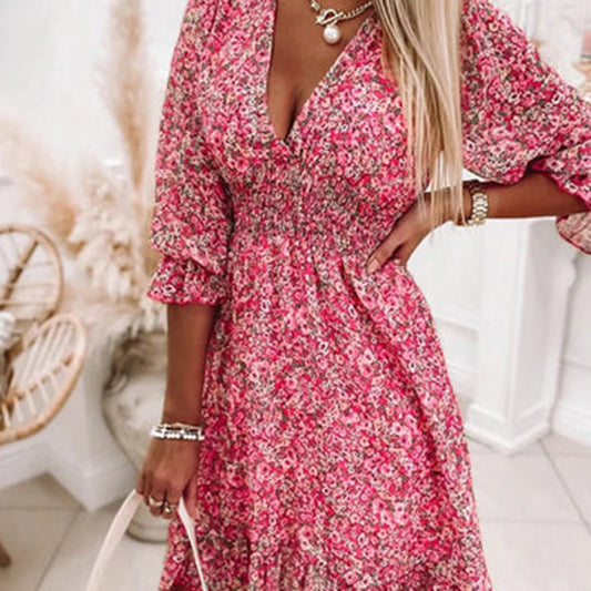 LeRoxy | Midi Zomerjurk voor Dames | Elegante en Comfortabele Zomerstijl