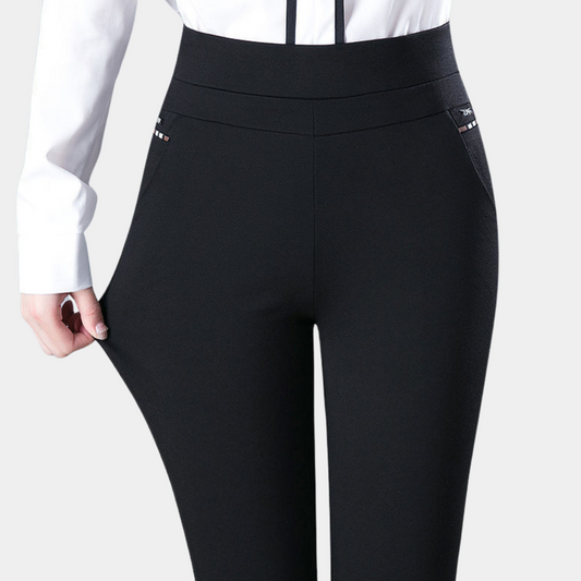 LeRoxy - Stretch broek met hoge taille