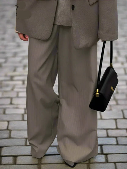 LeRoxy | Düsseldorf Dames Oversized Print-Broek in Khaki | Trendy en Comfortabel