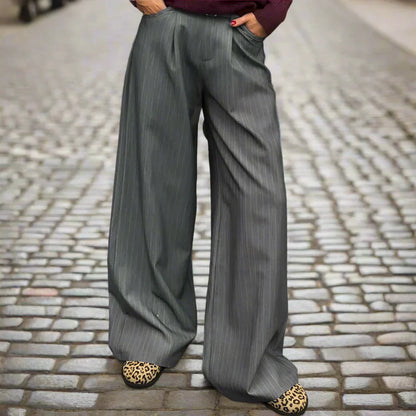 LeRoxy | Düsseldorf Dames Oversized Print-Broek in Khaki | Trendy en Comfortabel