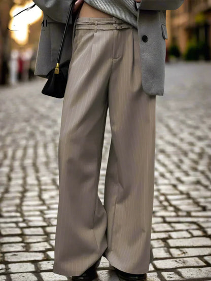 LeRoxy | Düsseldorf Dames Oversized Print-Broek in Khaki | Trendy en Comfortabel