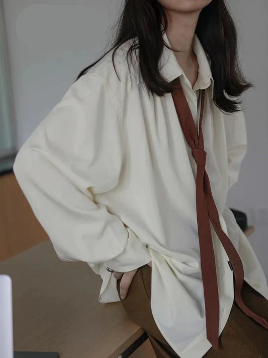 LeRoxy | Dames Oversized Minimalistisch Hemd in Grijs | Stijlvol en Comfortabel