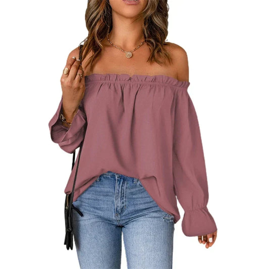 LeRoxy | Off-Shoulder Top voor Dames met Lange Mouwen | Stijlvolle en Elegante Mode