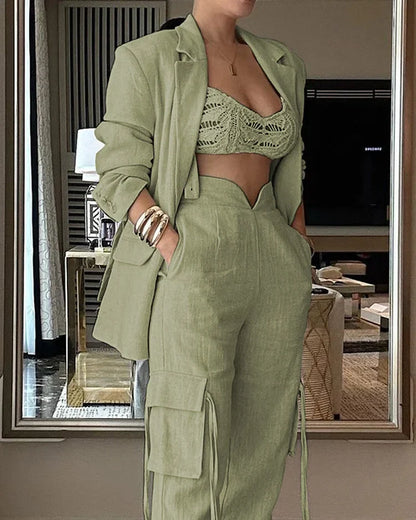 LeRoxy - Elegant Tweedelig Dames Setje | Stijlvol & Trendy Outfit