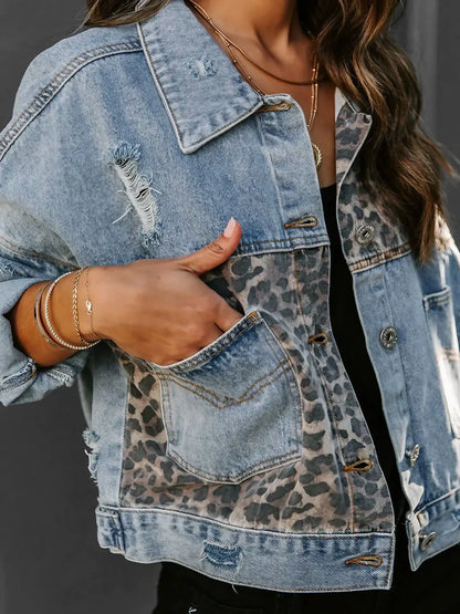 LeRoxy | Luipaard Spijkerjasje Camille | Trendy en Stijlvol voor Elke Outfit
